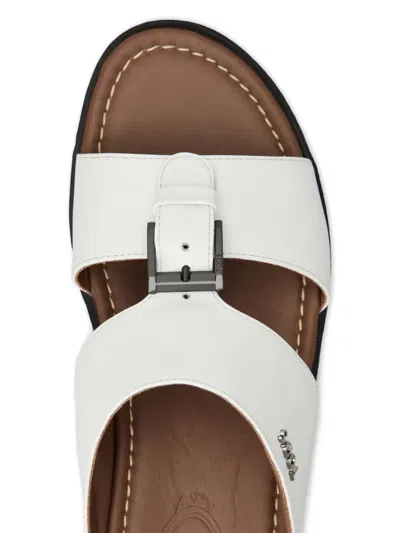 Tod's Buckle-detail Wedge Sandals In White