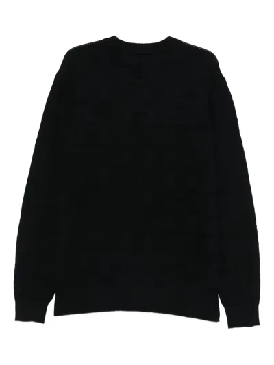 Iceberg Crew-neck Sweater In Black