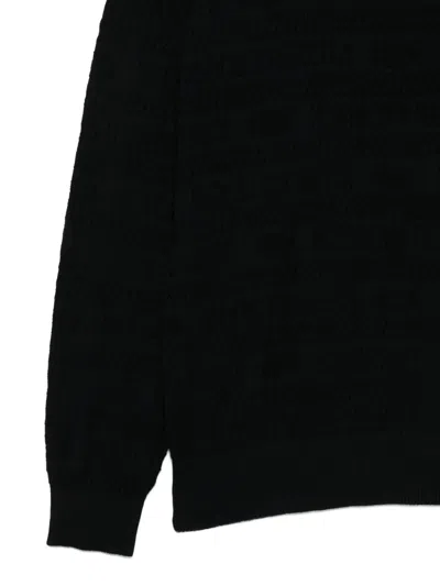 Iceberg Crew-neck Sweater In Black