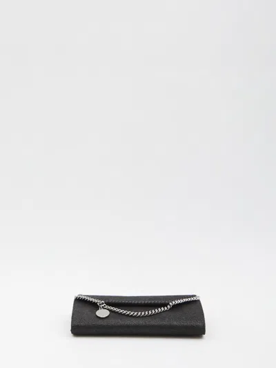 Stella Mccartney Falabella Continental Wallet Accessories In Black