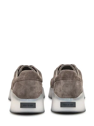 Fear Of God Taupe Suede Vintage Runner Sneakers In Brown