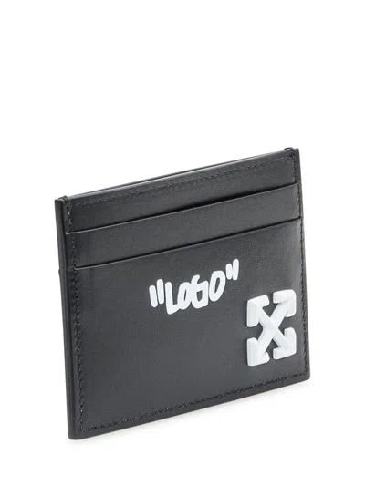 Off-white Off White Jitney Quote Credit Card Case Men In Black