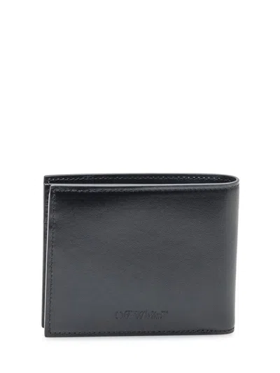 Off-white Jitney Quote Bi-fold Wallet In Black