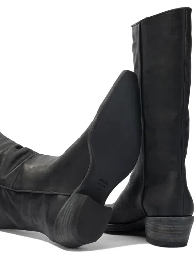 Khaite Clive 35 Leather Mid-calf Boots In Black