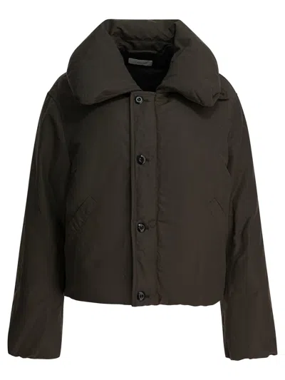 Lemaire Women Brown Water-repellent Puffer Blouson In Brown