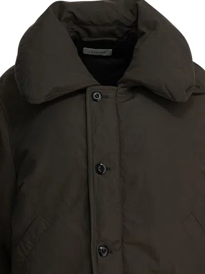 Lemaire Women Brown Water-repellent Puffer Blouson In Brown