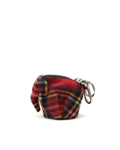 Loewe Elephant Coin Purse Charm In Multi