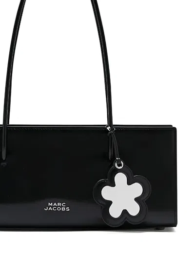 Marc Jacobs The Mirror Satchel Leather Shoulder Bag In Black