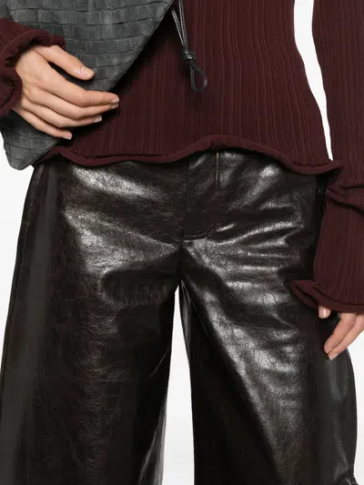 Séfr Alma Five-pocket Trousers In Brown