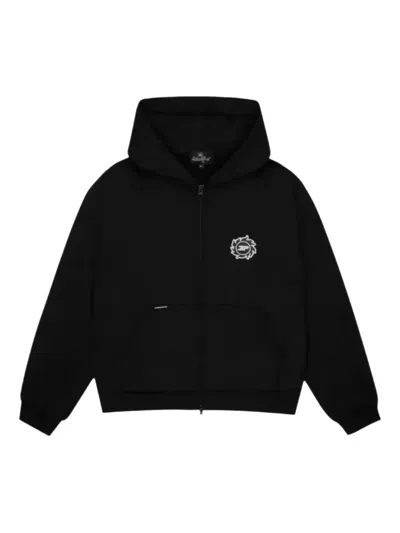 Broken Planet Sun Zip-up Hoodie In Black