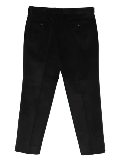 Officine Generale Hoche Tapered-hose Aus Cord In Black