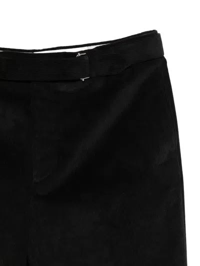 Officine Generale Hoche Tapered-hose Aus Cord In Black