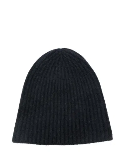 Roberto Collina Gerippte Beanie In Black