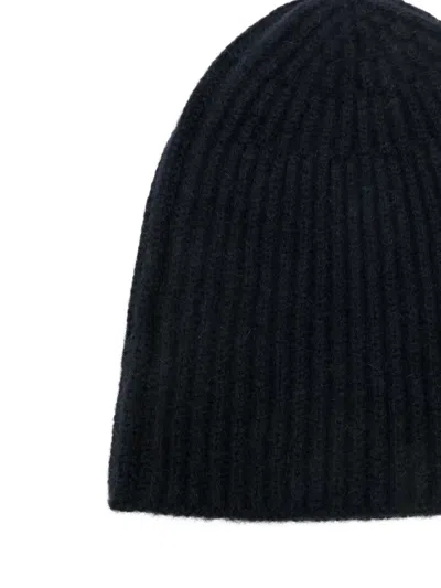 Roberto Collina Gerippte Beanie In Black