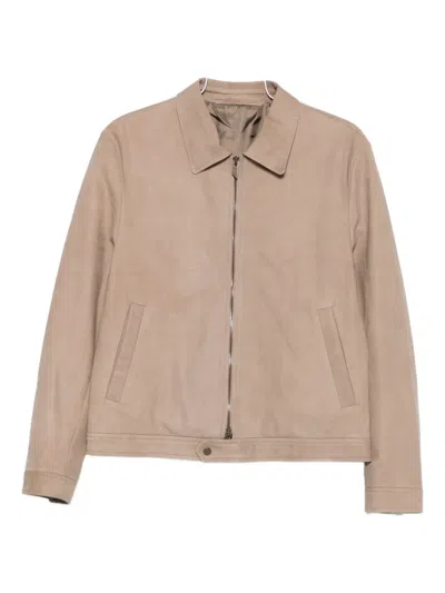 Salvatore Santoro Klassische Lederjacke In Brown