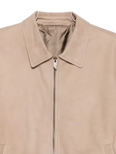 Salvatore Santoro Klassische Lederjacke In Brown