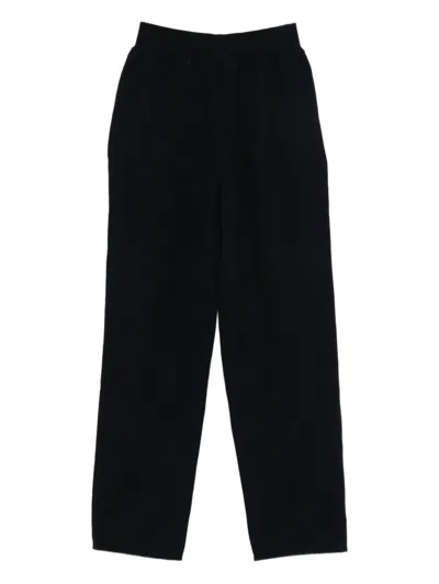 Aspesi Elasticated-waist Trousers In Black
