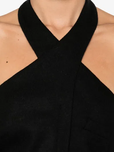 Giorgio Armani Top Mit Neckholder In Black