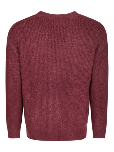 Paolo Pecora Buttoned Patch-pocket Cardigan In Red