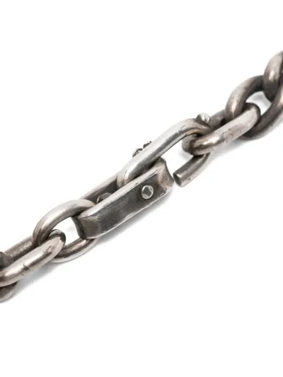 Werkstatt:münchen Anchor Chain Bracelet In Silver