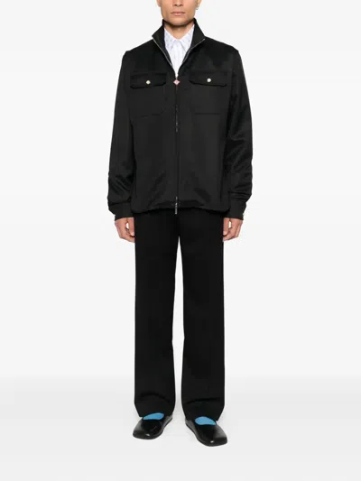 Casablanca Zip Pockets Jacket In Black