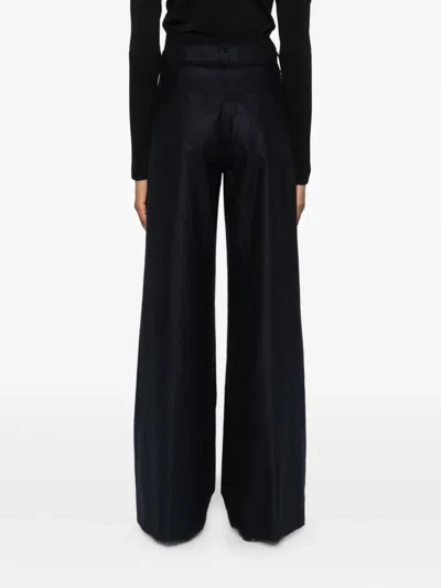Aspesi Wide-leg Trousers In Blue