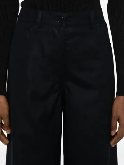 Aspesi Wide-leg Trousers In Blue