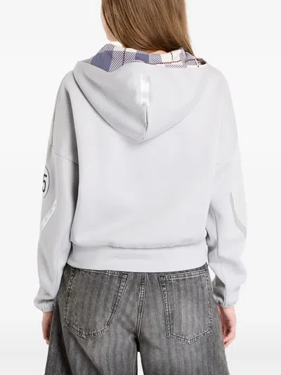 Adidas Originals Mercedes Amg Petronas Formula One Team Zip-up Hoodie In White