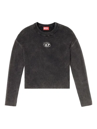 Diesel M-anchorex Pullover Mit Logo In Black