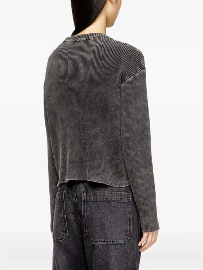 Diesel M-anchorex Pullover Mit Logo In Black