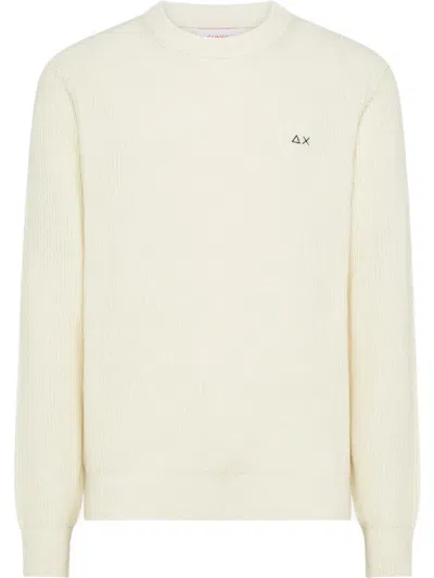 Sun 68 Gerippter Pullover Mit Langen Ärmeln In Neutral