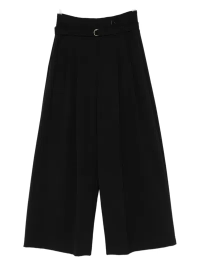 Marella Bleted Pleated Trousers In Black