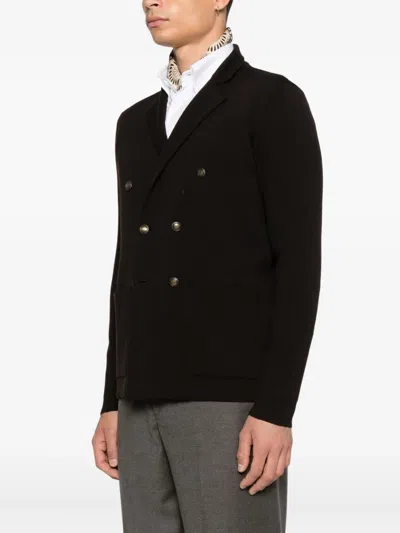 Luigi-gentile Doppelreihiges Sakko In Black