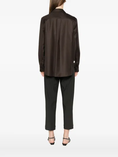 Nine In The Morning Button-fastening Shirt In Burgundy