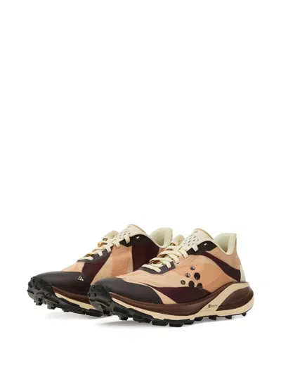 Craft Pure Logo-print Sneakers In Brown