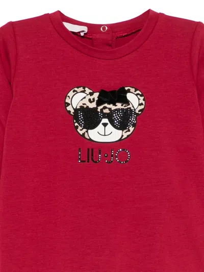 Liu •jo Langarmshirt Mit Bären-print In Red