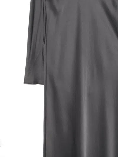 Aspesi Kleid Aus Satin In Gray