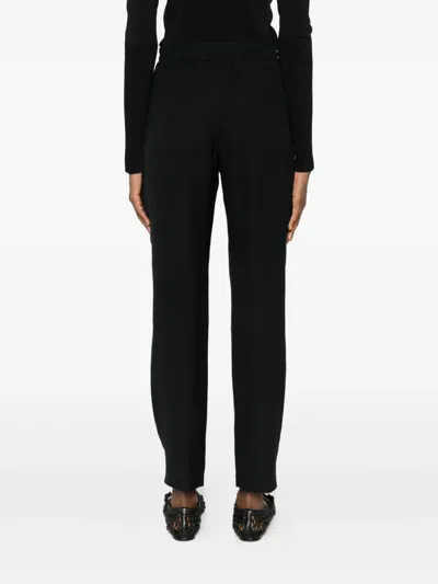 Aspesi Drawstring-waist Trousers In Black