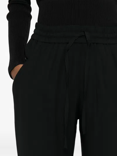 Aspesi Drawstring-waist Trousers In Black