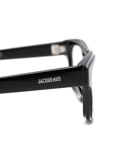 Jacquemus Rectangular-framed Optical Glasses In Black