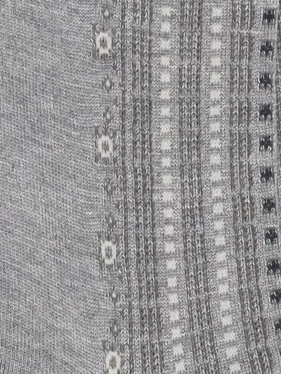 Antipast Ruffled Patterned Socks In Gray