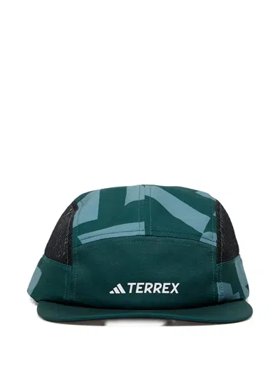 Adidas Originals Graphic Panelled Baseball Hat In Green