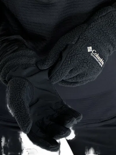 Columbia Helvetia Logo-print Gloves In Blue