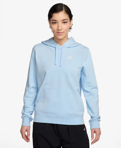 Nike Women's Sportswear Club Fleece Pullover Hoodie In Blue