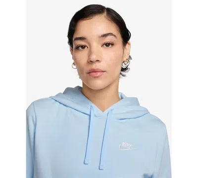 Nike Women's Sportswear Club Fleece Pullover Hoodie In Blue