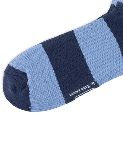Polo Ralph Lauren Embroidered Rugby Bear Socks In Blue