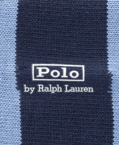 Polo Ralph Lauren Embroidered Rugby Bear Socks In Blue