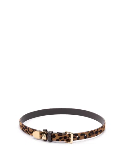 Fendi Women Belt In Brown