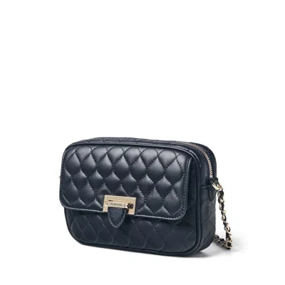 Aspinal Of London Zip Top Lottie Crossbody In Blue