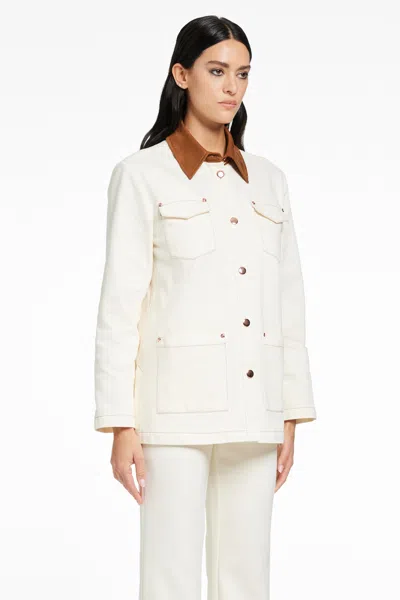 Toccin Dean Barn Jacket-denim In Neutral